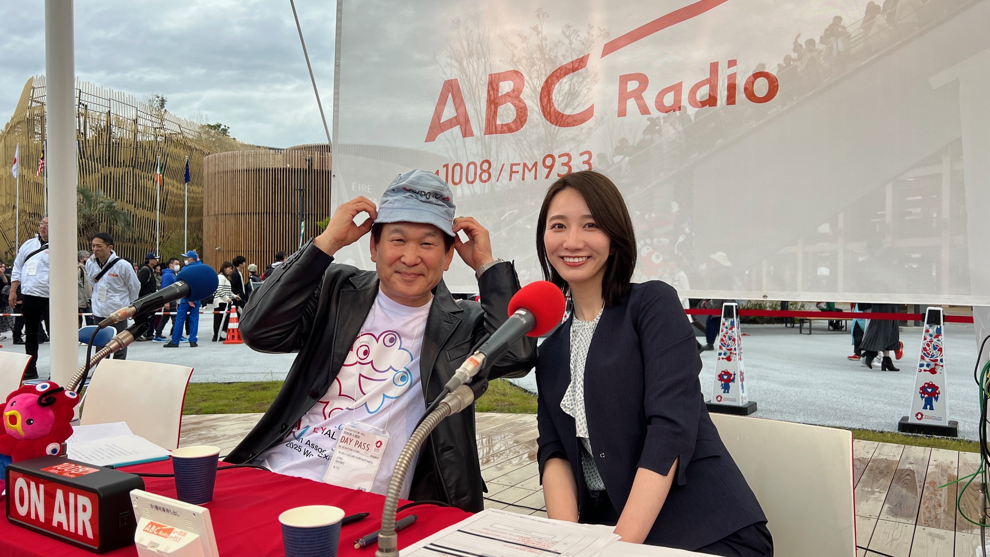 70年大阪万博当時、中学1年生になりたての辛坊少年がかぶっていたという帽子